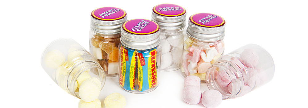 Retro Sweets Mini Promotional Jars